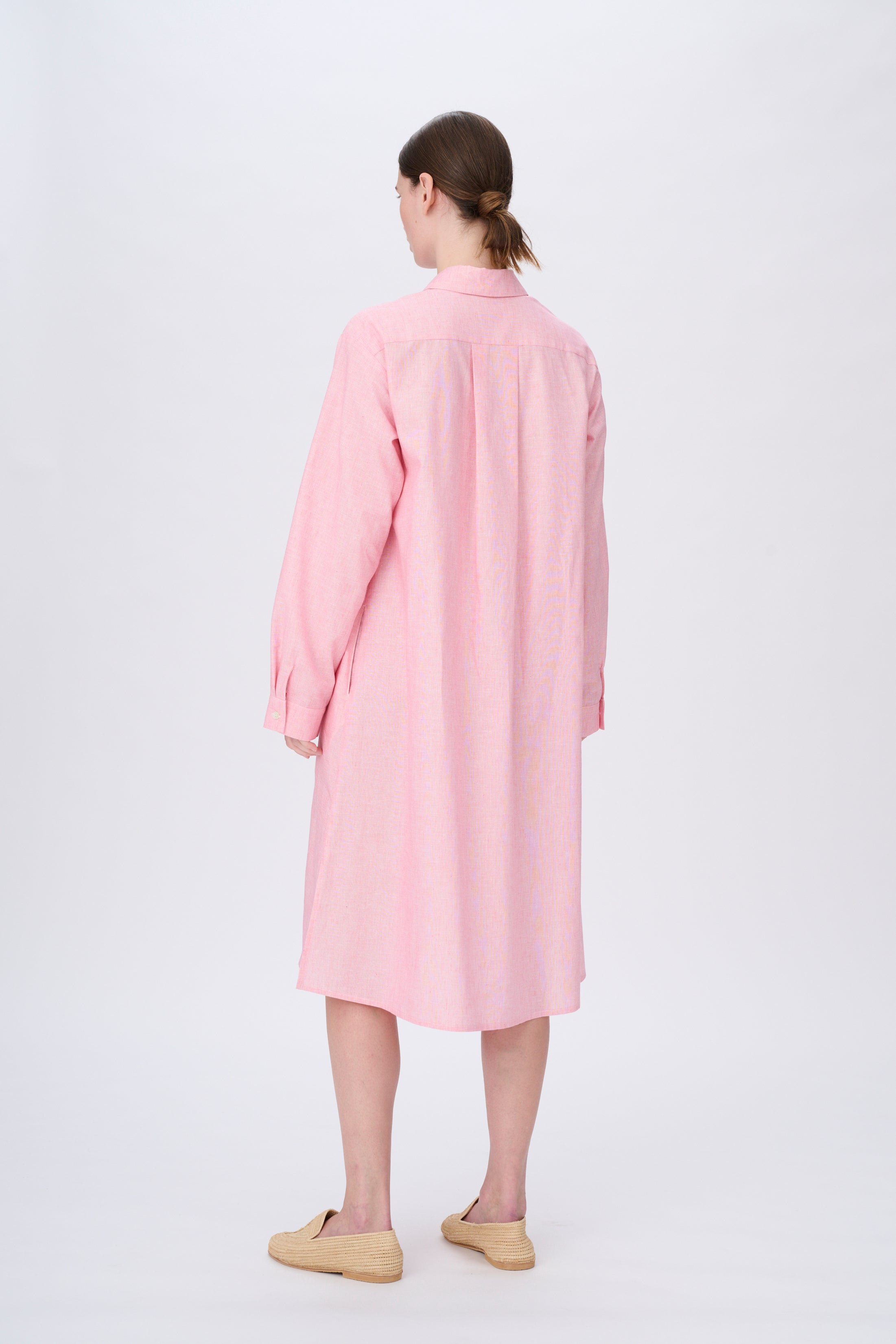 Naja Lauf DELPHINE DRESS LINEN CHAMBRAY Dresses PINK
