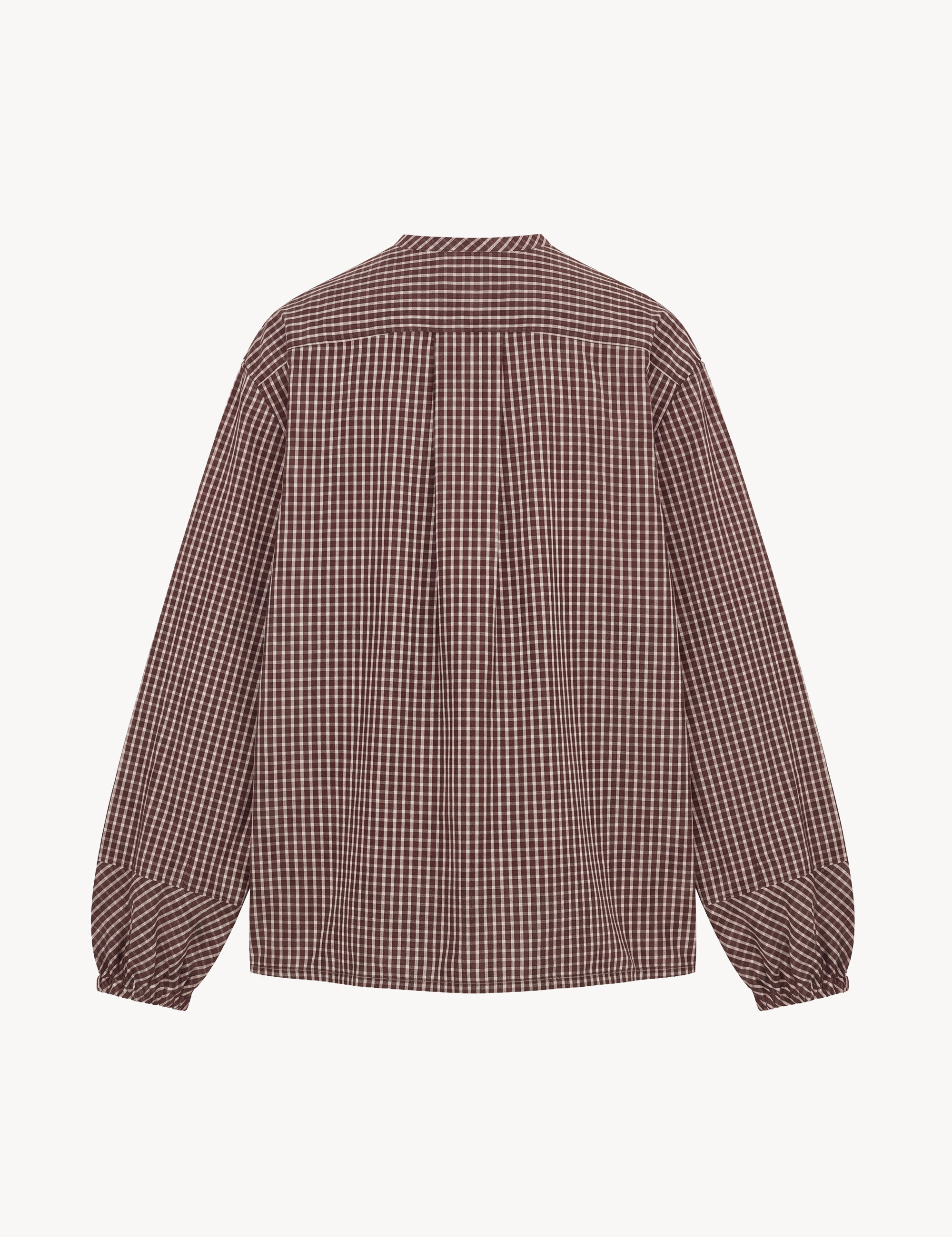 Classic shirt in brown color made with cotton