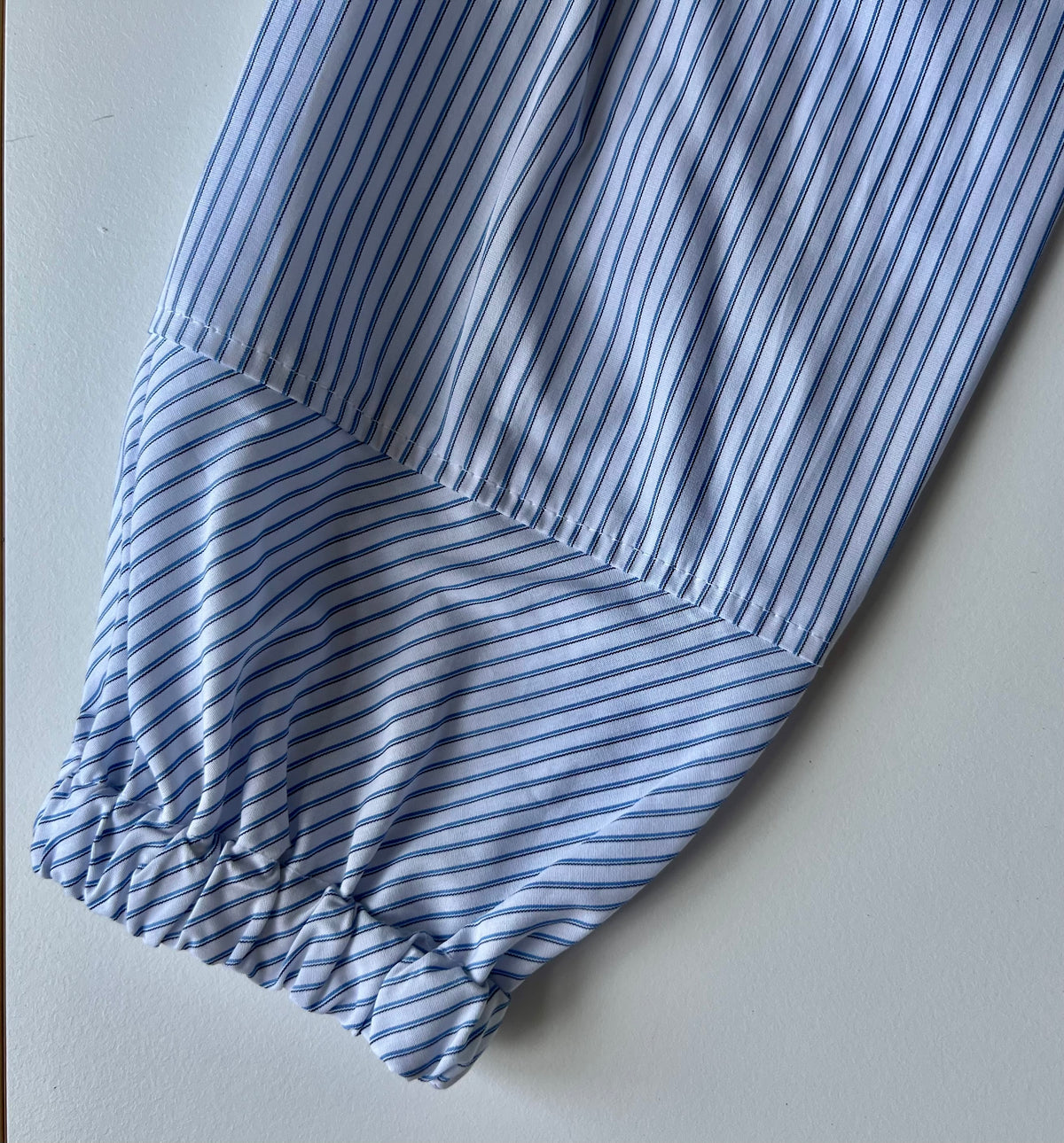 Dana shirt, Striped Poplin, Navy white