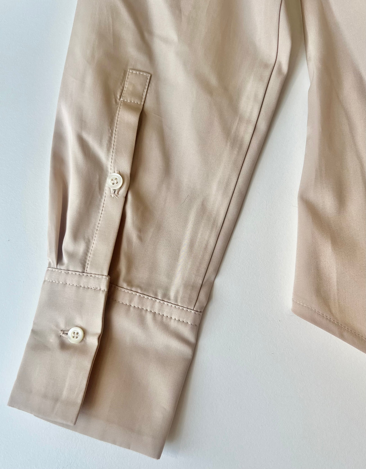 AGNETA SHIRT, Cotton Poplin - BEIGE