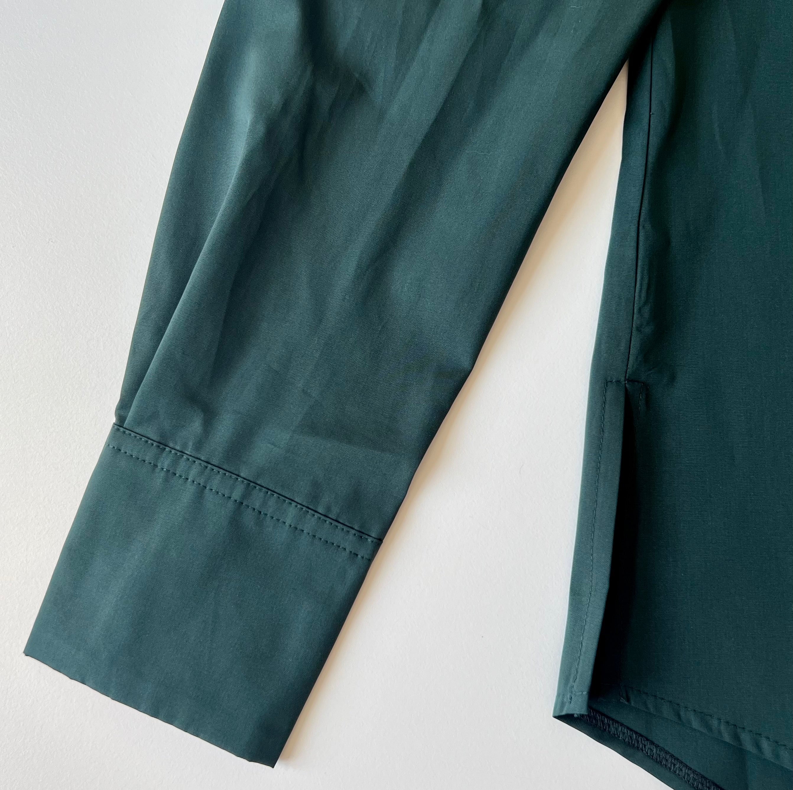 AGNETA SHIRT , Cotton Poplin , Dark Green