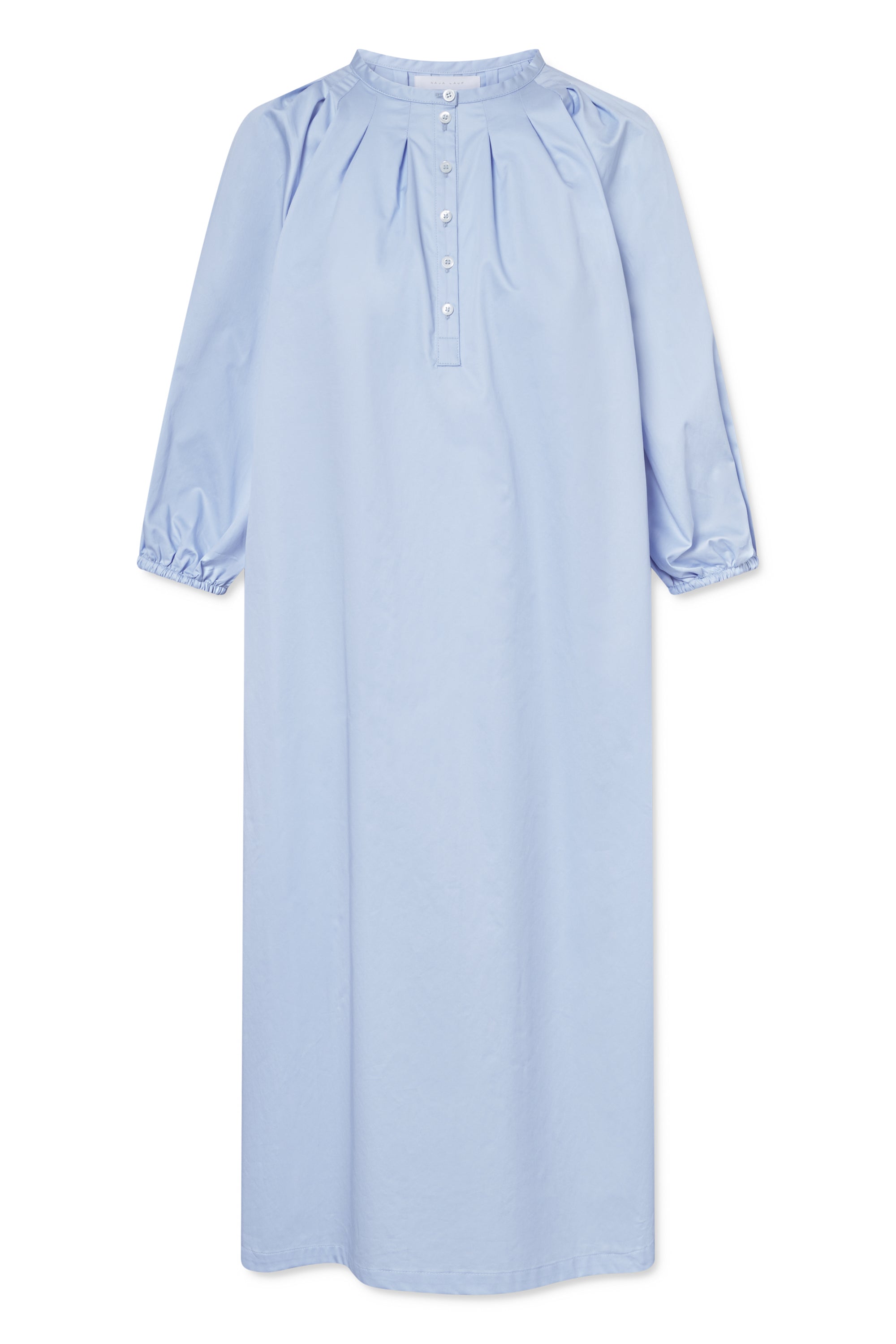 Cotton sateen light blue dress