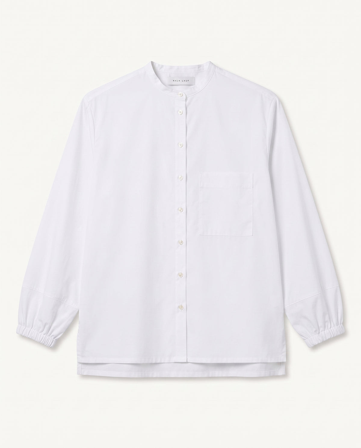 Dana shirt, fancy Poplin, white