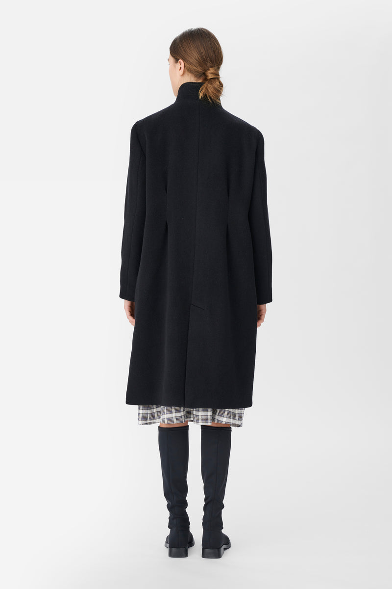 Naja Lauf ABBEY COAT LUX WOOL COATS BLACK