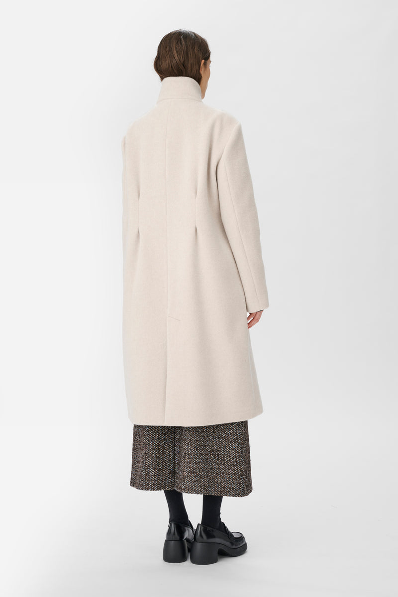 Naja Lauf ABBEY COAT LUX WOOL COATS MARBLE