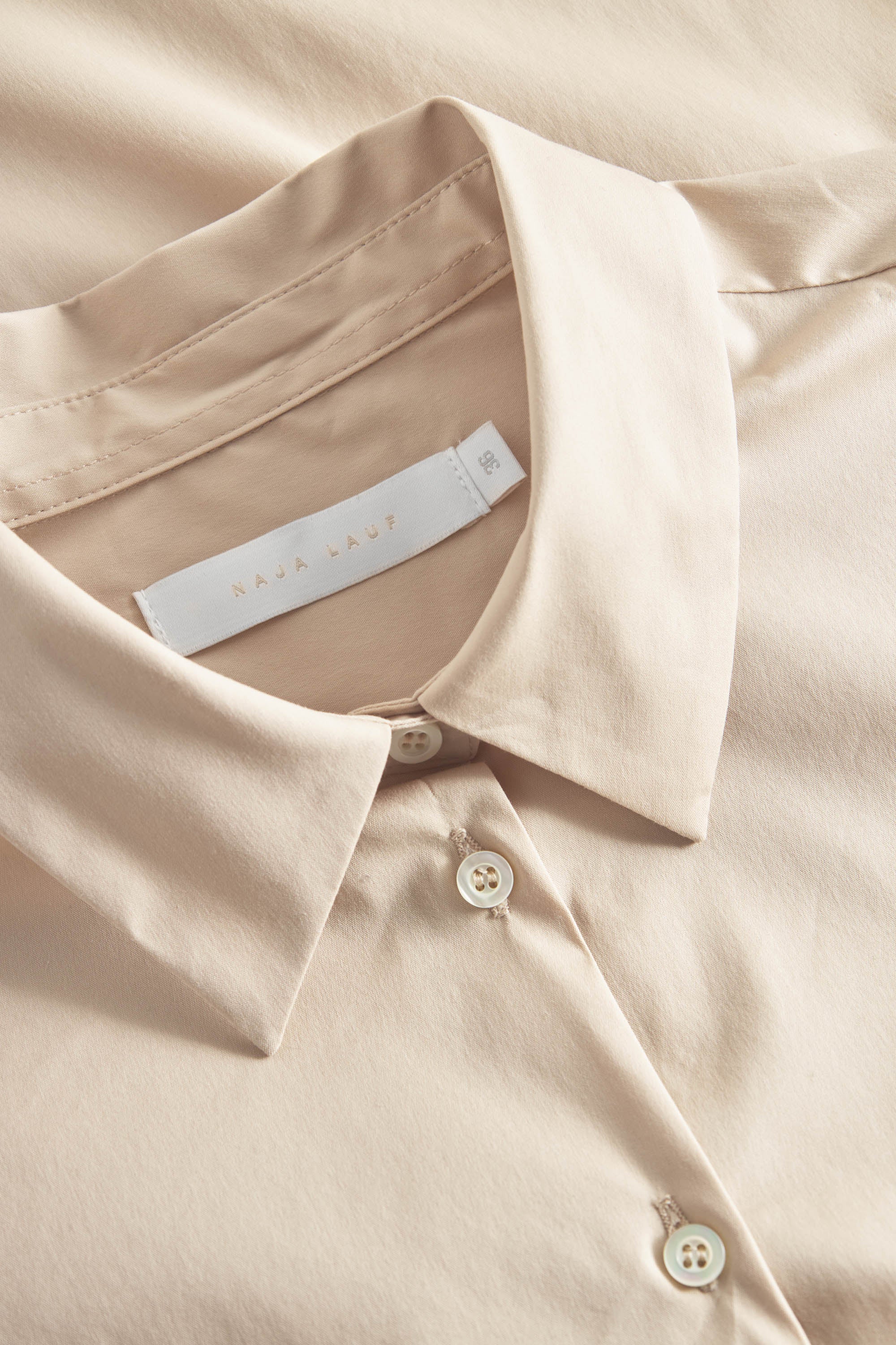 Naja Lauf AGNETA SHIRT FANCY POPLIN SHIRTS BEIGE