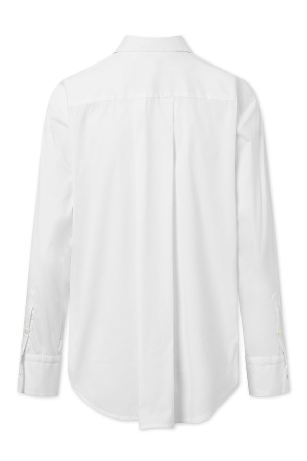 Naja Lauf AGNETA SHIRT FANCY POPLIN SHIRTS WHITE