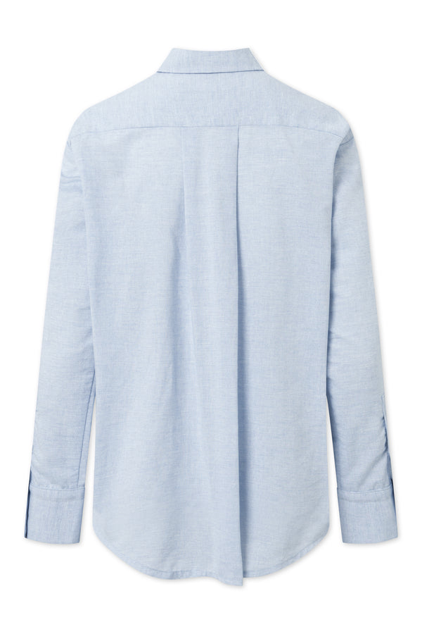 Naja Lauf AGNETA SHIRT LINEN CHAMBRAY SHIRTS LIGHT BLUE