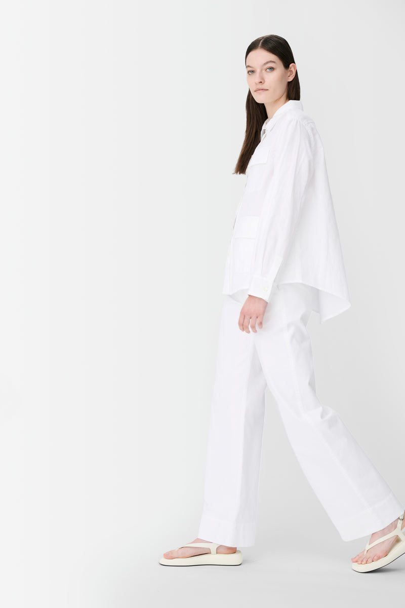 Naja Lauf ALBERTA SHIRT LINEN BLEND SHIRTS WHITE