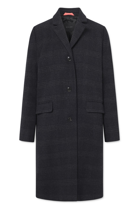 Naja Lauf ALISON COAT HIDDEN CHECK COATS DARK NAVY