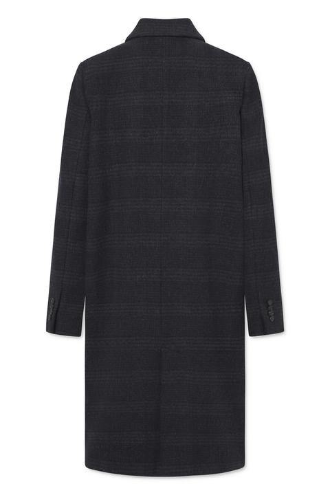 Naja Lauf ALISON COAT HIDDEN CHECK COATS DARK NAVY