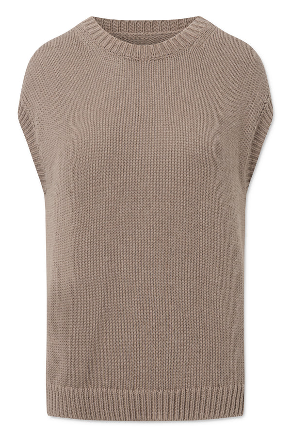 Naja Lauf ANDORA PULLOVER COTTON CASHMERE KNITWEAR CAPPUCCINO