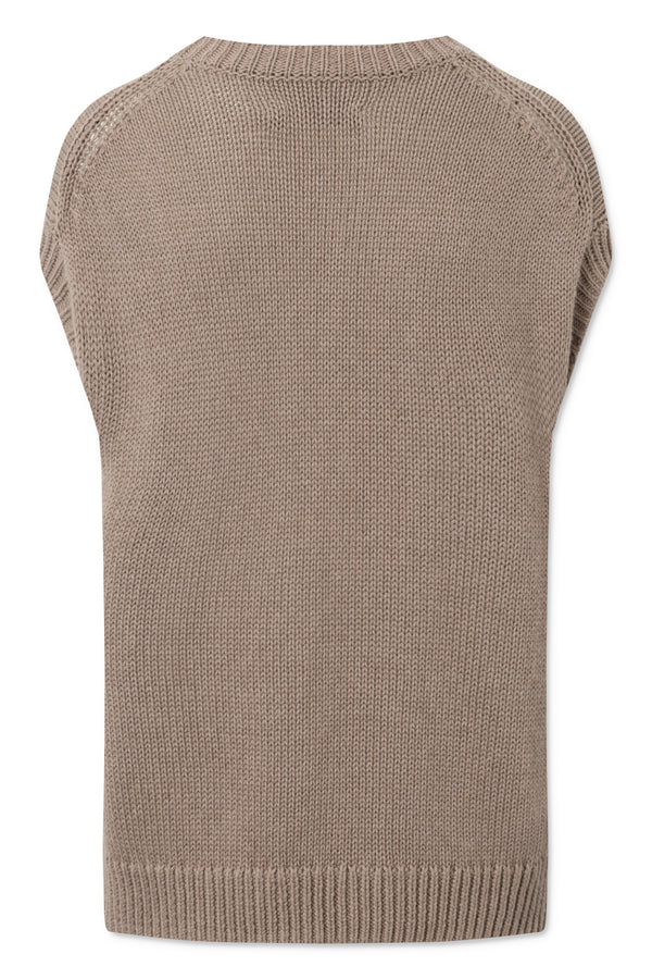 Naja Lauf ANDORA PULLOVER COTTON CASHMERE KNITWEAR CAPPUCCINO