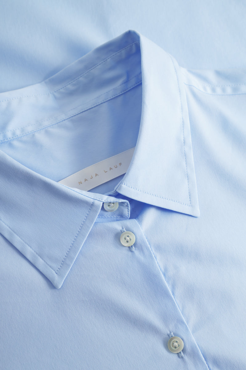 Naja Lauf BEATE SHIRT FANCY POPLIN SHIRTS LIGHT BLUE