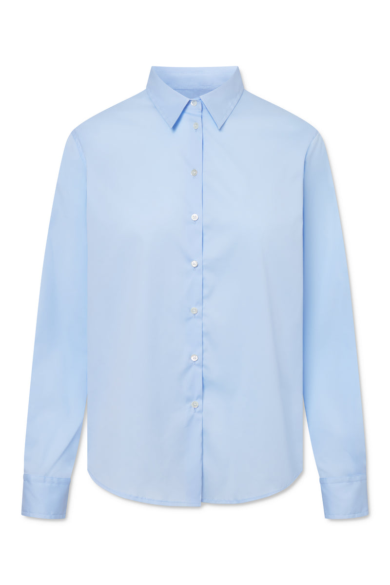 Naja Lauf BEATE SHIRT FANCY POPLIN SHIRTS LIGHT BLUE