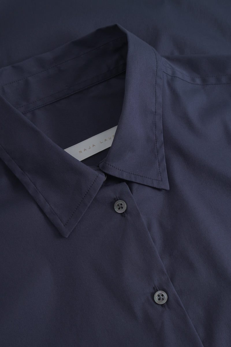 Naja Lauf BEATE SHIRT FANCY POPLIN SHIRTS NAVY