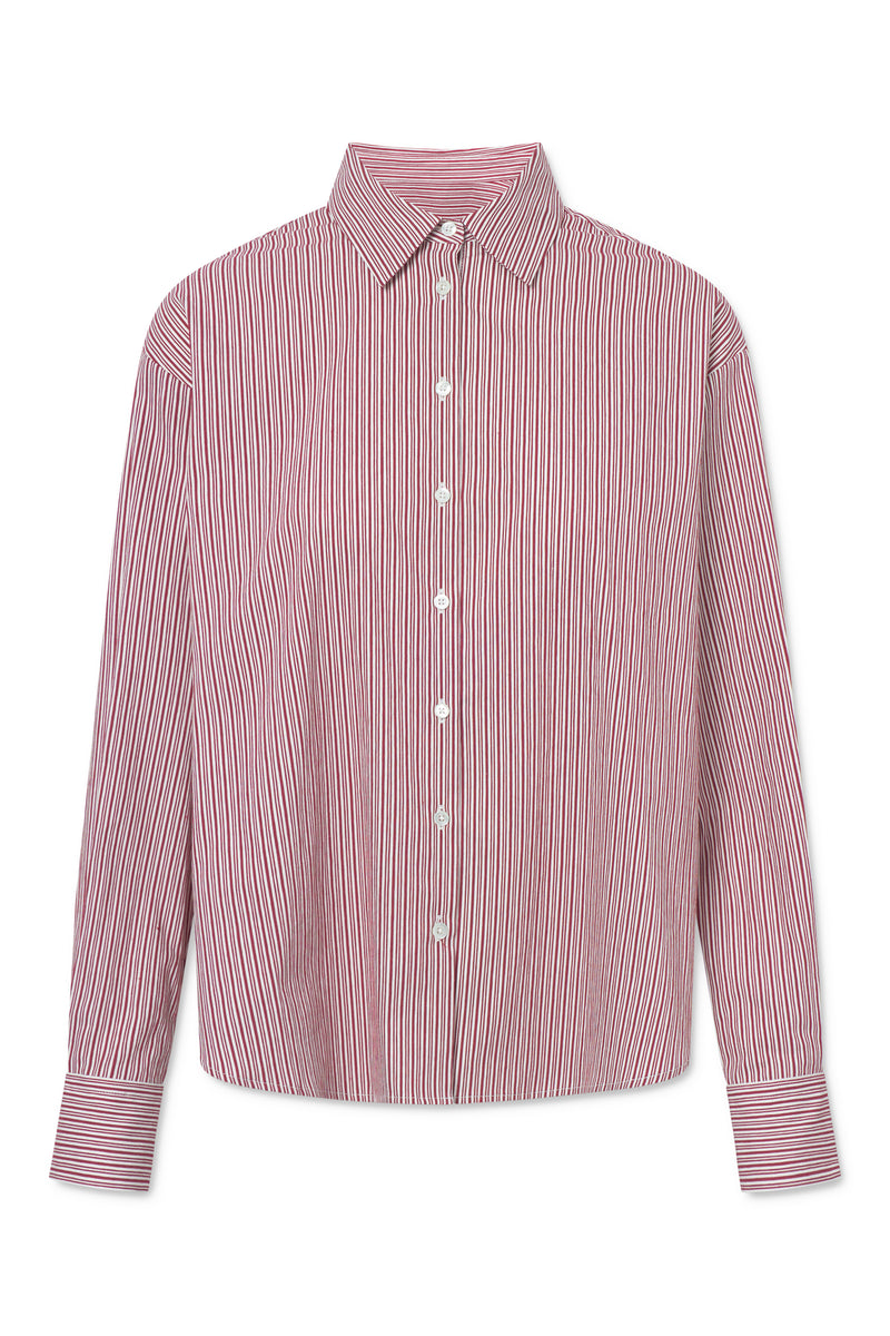 Naja Lauf BOBBI SHIRT VENICE STRIPE SHIRTS WINE RED