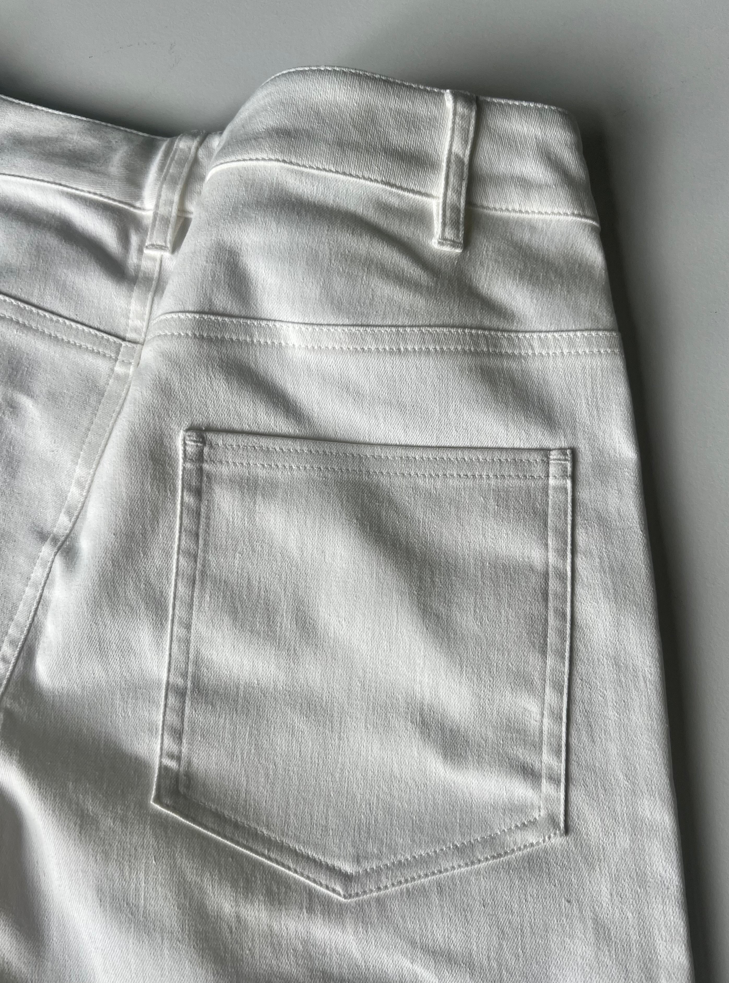 White jeans back pocket