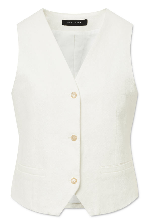 Naja Lauf CARL VEST RUSTIC COTTON VEST EGG