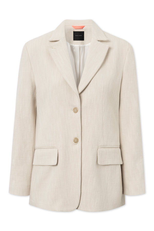 Naja Lauf CAROLINE BLAZER ROUGH 2-TONE BLAZERS BEIGE