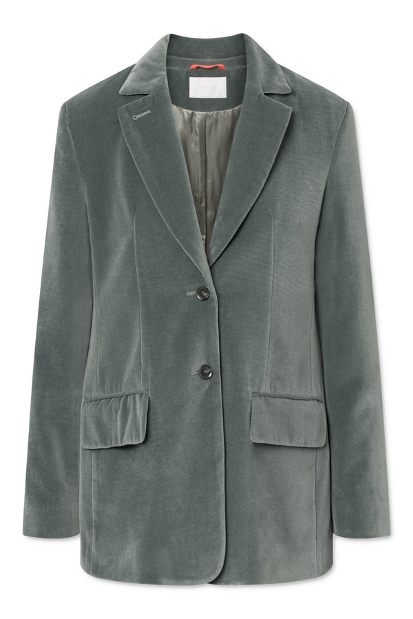 Naja Lauf CAROLINE JACKET SOFT VELVET BLAZERS GREY