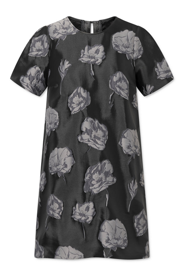 Naja Lauf CHANTAL DRESS FLOWER IN THE DARK DRESSES BLACK