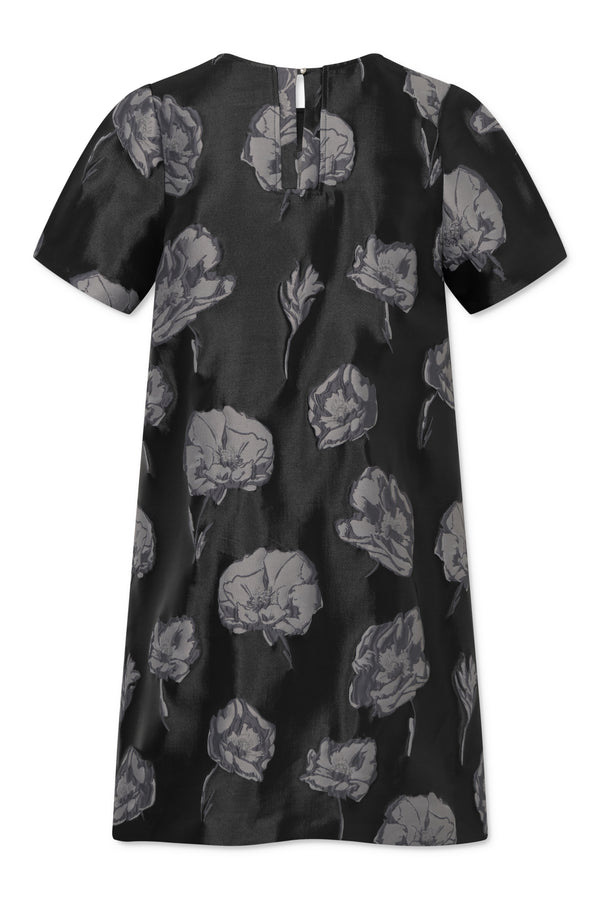 Naja Lauf CHANTAL DRESS FLOWER IN THE DARK DRESSES BLACK