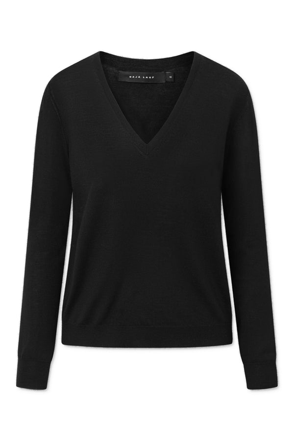 Naja Lauf CLAIRE SWEATER FINE MERINO KNITWEAR BLACK