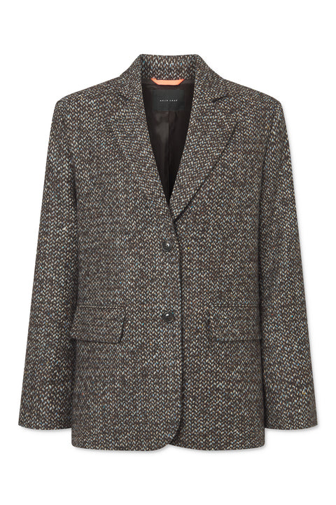 Naja Lauf CORDELIA BLAZER CONFETTI WOOL JACKETS BROWN