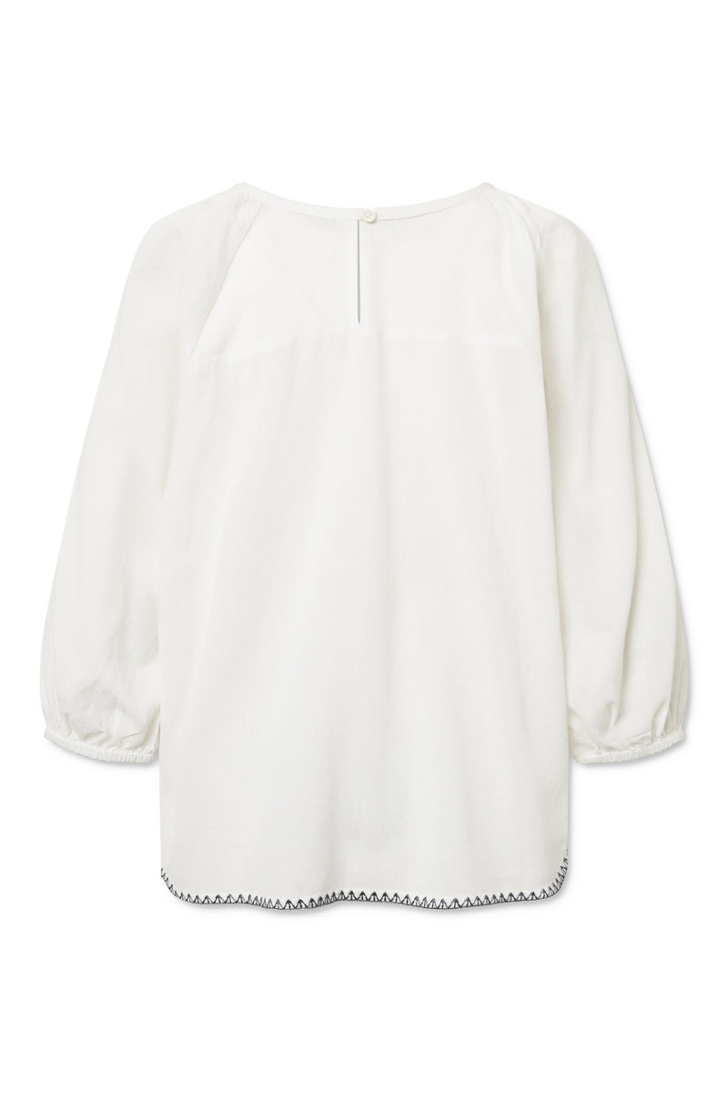 Naja Lauf DINA BLOUSE EAST COTTON BLOUSES WHITE