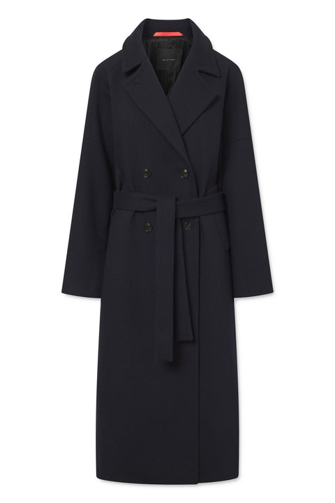 Naja Lauf ELBA COAT BULKY WOOL COATS DARK NAVY