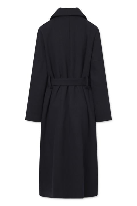 Naja Lauf ELBA COAT BULKY WOOL COATS DARK NAVY