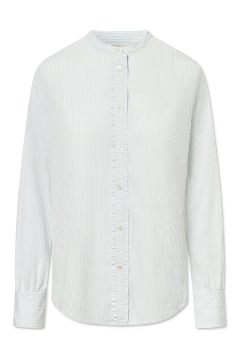 Naja Lauf ELLA SHIRT DENSE STRIPE SHIRTS LIGHT BLUE