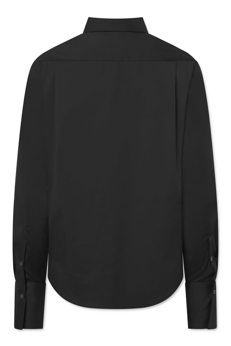 Naja Lauf ELLIS SHIRT FANCY POPLIN SHIRTS BLACK