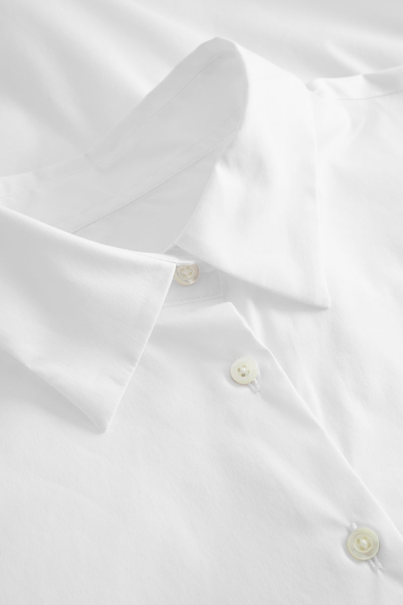 Naja Lauf ELLIS SHIRT FANCY POPLIN SHIRTS WHITE