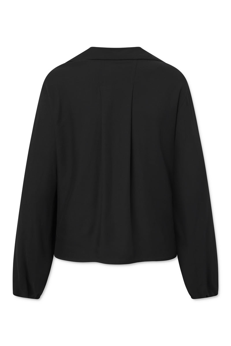 Naja Lauf FIOLA BLOUSE WINTER VISCOSE BLOUSES BLACK