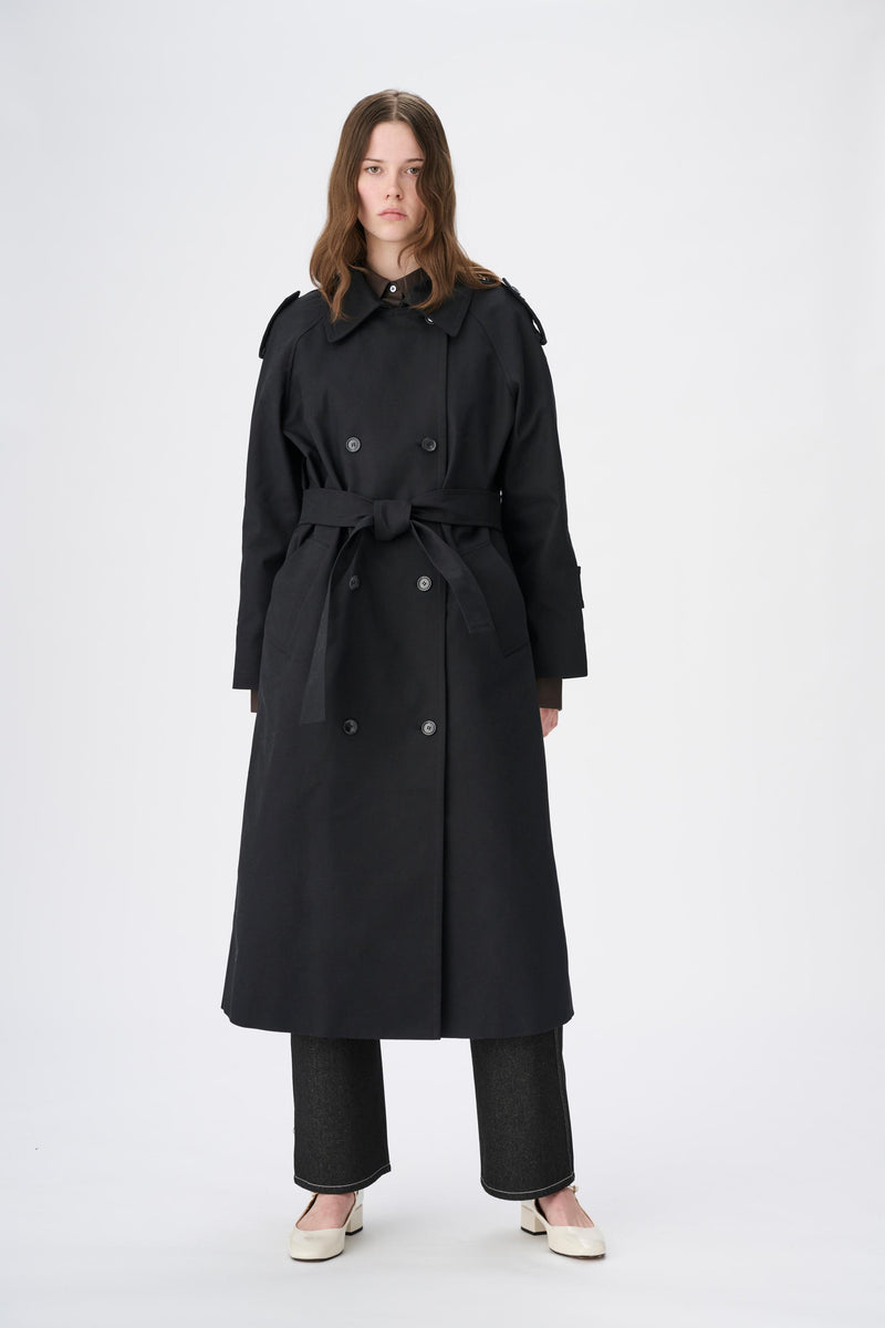 Naja Lauf FRANK COAT DENSE COTTON OUTERWEAR BLACK