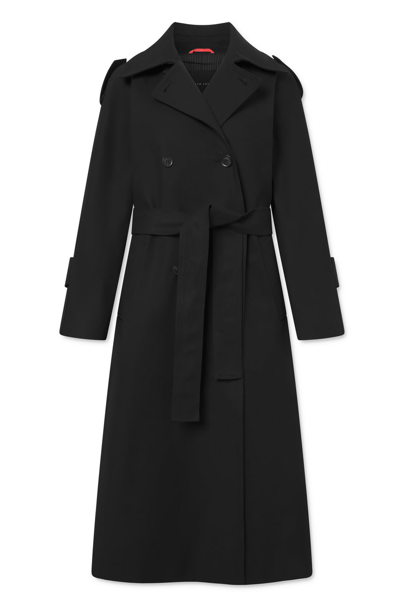 Naja Lauf FRANK COAT DENSE COTTON OUTERWEAR BLACK