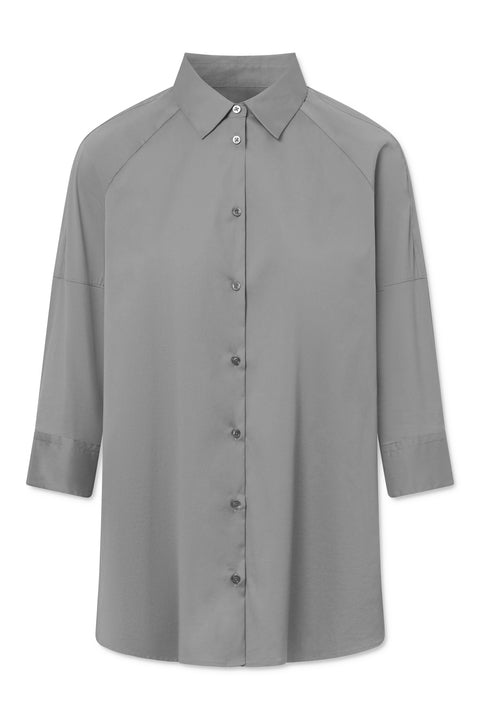 Naja Lauf GABIE SHIRT FANCY POPLIN SHIRTS GREY