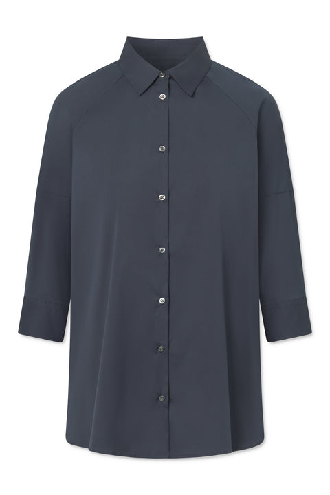 Naja Lauf GABIE SHIRT FANCY POPLIN SHIRTS NAVY