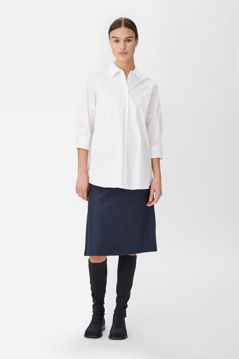 Naja Lauf GABIE SHIRT FANCY POPLIN SHIRTS WHITE