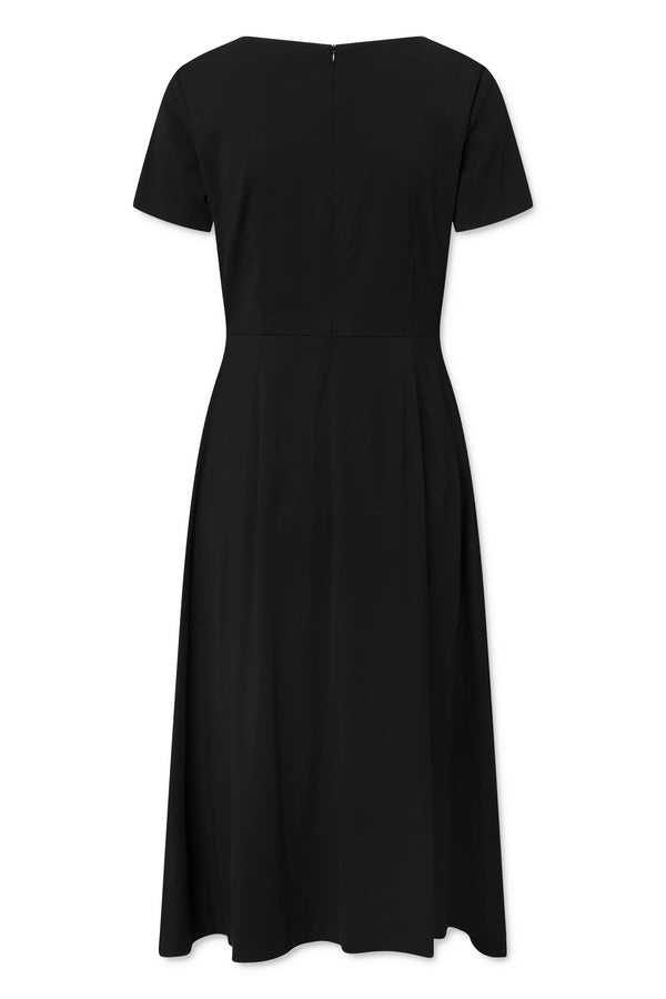 Naja Lauf GINA DRESS DENSE STRETCH DRESSES BLACK