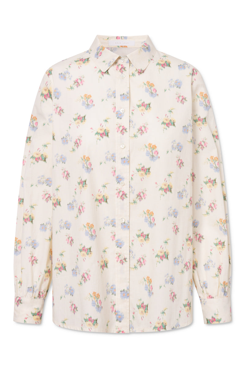 Naja Lauf IRENE SHIRT BLEACHED FLOWER SHIRTS CREAM