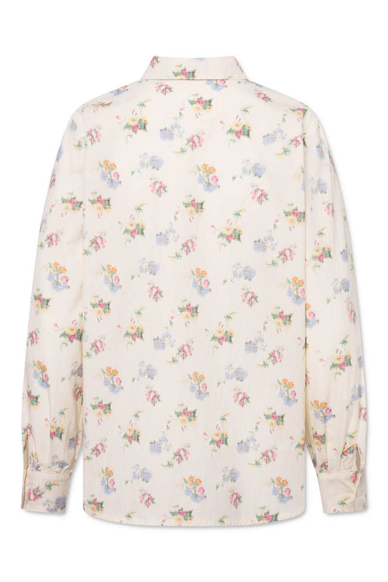 Naja Lauf IRENE SHIRT BLEACHED FLOWER SHIRTS CREAM