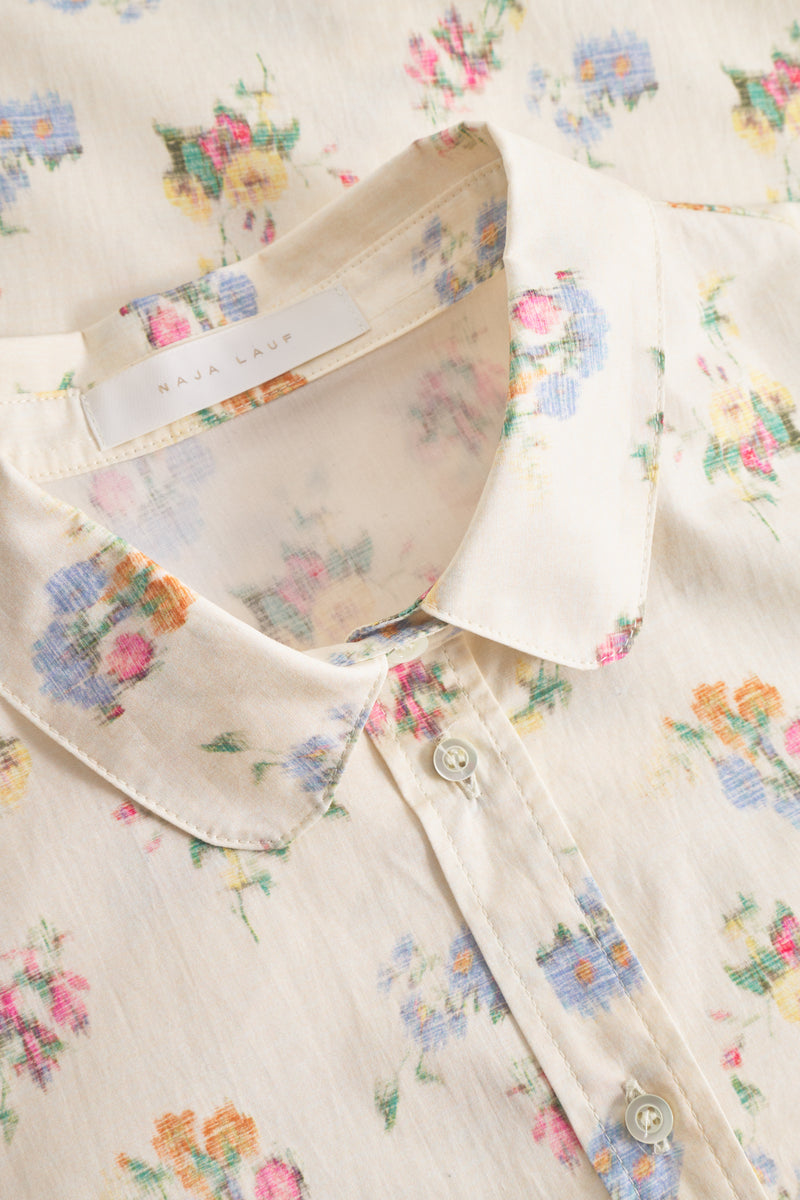 Naja Lauf IRENE SHIRT BLEACHED FLOWER SHIRTS CREAM