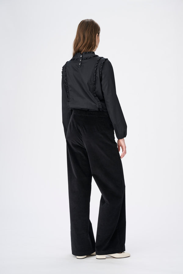 Naja Lauf JOJO PANTS COTTON VELVET  BLACK