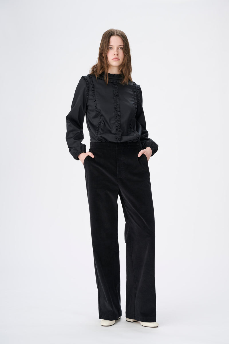 Naja Lauf JOJO PANTS COTTON VELVET  BLACK