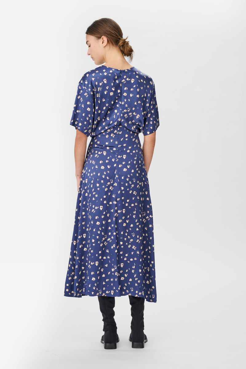 Naja Lauf KATRINE DRESS FLOWER IN WATER DRESSES BLUE