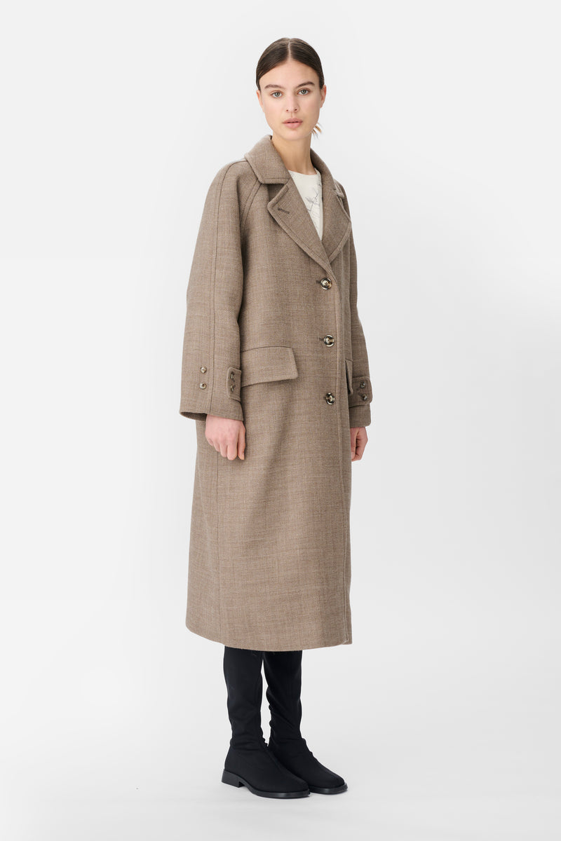 Naja Lauf KIARA COAT NATIVE WOOL COATS CARAMEL