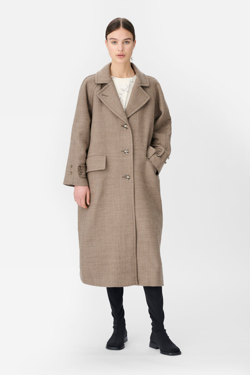 Naja Lauf KIARA COAT NATIVE WOOL COATS CARAMEL